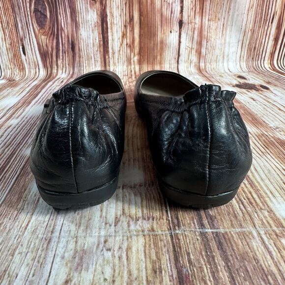 Abeo Bio System TAMMY Size 9 Narrow Black Leather Ballet Flats Shoes Loafers 9N - Picture 4 of 10